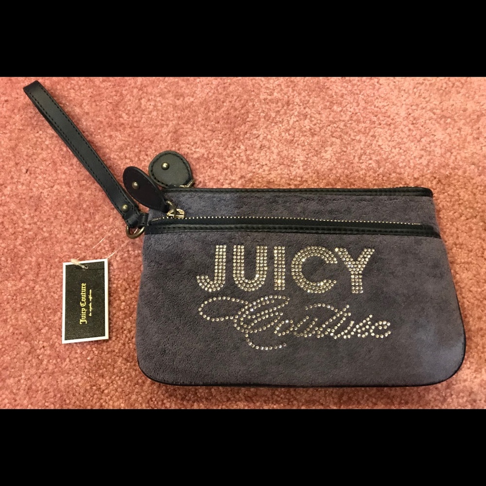 Juicy Couture Blue Wristlet Purse New!